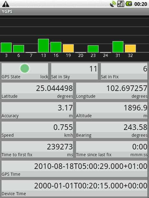 application screen shot