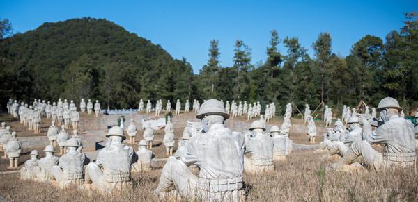 Songshan Memorial with Songshan in the background.